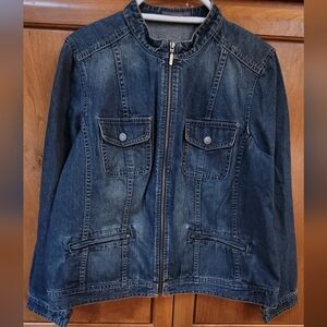 EUC | Liz Claiborne Vintage Zip-Up Denim Jacket